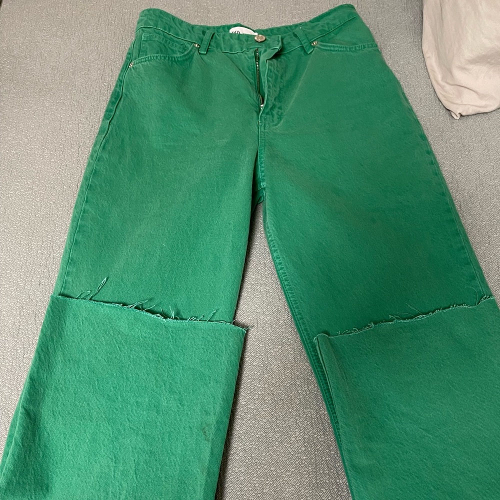 Zara high wasted wide leg